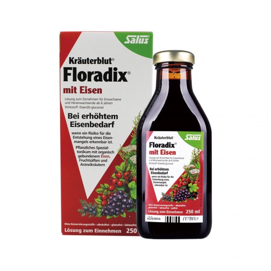 Floradix 铁元 纯天然有机液体铁补血口服液 250ml
