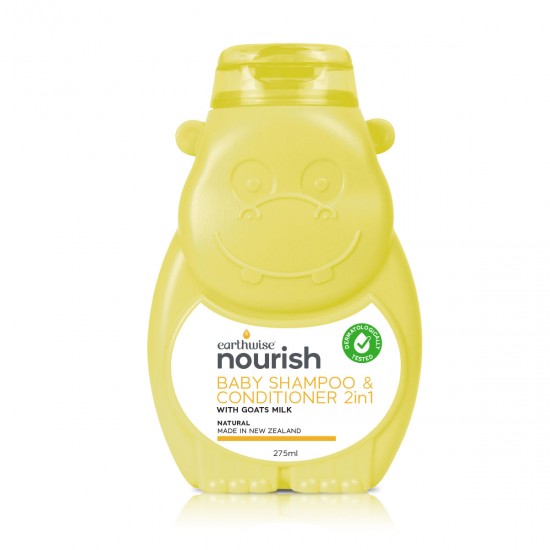Earthwise 小河马婴幼儿羊奶洗发露&护发素二合一 275ml 