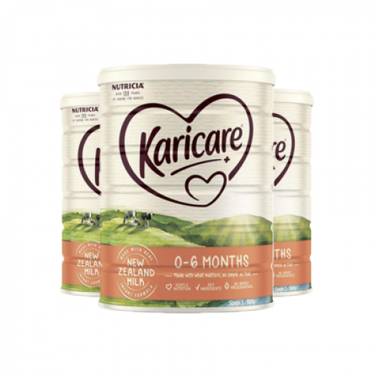 【包邮包税】Karicare 可瑞康普通装1段 900g*3罐