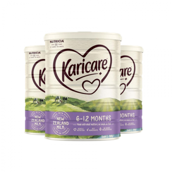 【包邮包税】Karicare 可瑞康普通装2段 900g*3罐