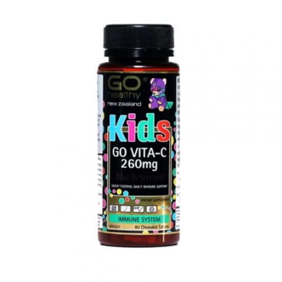 Go Healthy Kids Vitamin C 260mg GO9170高之源儿童VC咀嚼片60粒 (橙味）