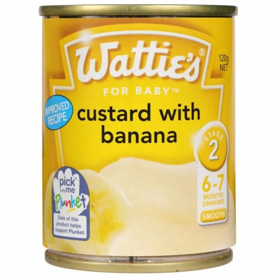 Watties 婴儿辅食香蕉奶羹 120g 6-7个月以上 