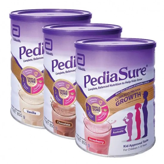 【包邮包税】Pediasure 雅培小安素营养奶粉-香草味 850g*3罐