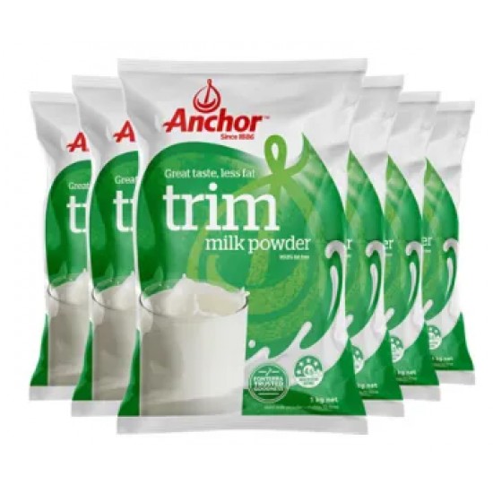 【包邮包税】Anchor 安佳脱脂奶粉1kg*6袋