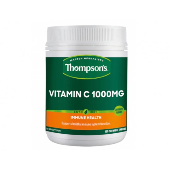 Thompson's 汤普森维生素VC 咀嚼片 1000mg 150粒
