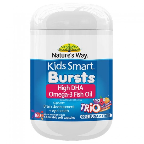 Nature's Way 佳思敏儿童鱼油DHA 180粒 益智护眼