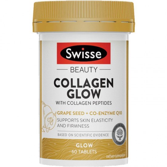 Swisse Collagen Glow 60t 胶原蛋白肽发光片水光片 60t	 