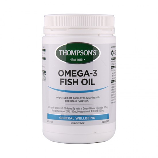 Thompsons 汤普森深海鱼油 omega-31000mg 400粒