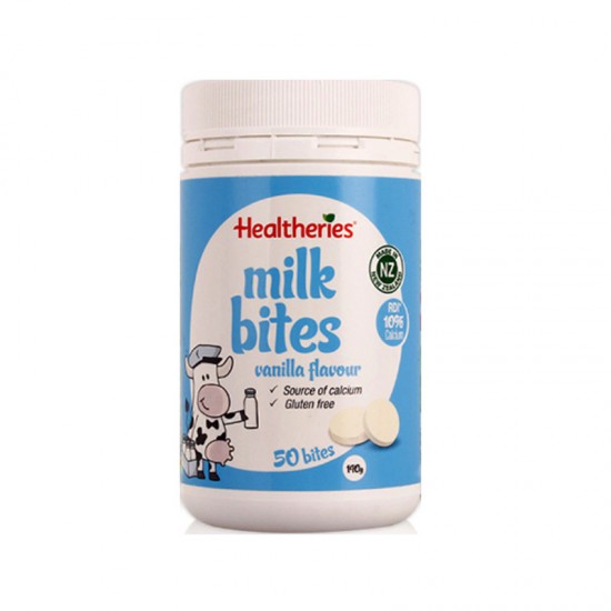Healtheries 贺寿利 香草味 牛奶咬咬片 奶片 儿童孕妇补钙 50片