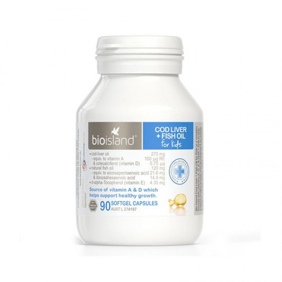 BioIsland 生物岛鳕鱼油鱼肝油 90粒